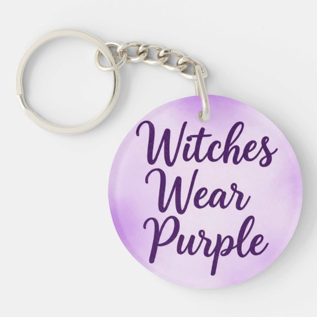 WitchesWearPurple  Key Ring (Front)