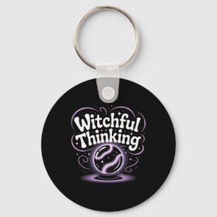 Witchful Thinking Crystal Ll Halloween Vibes 1 Key Ring