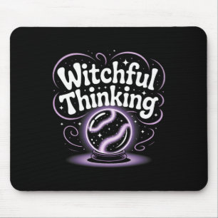 Witchful Thinking Crystal Ll Halloween Vibes 1 Mouse Pad