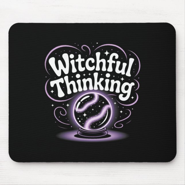 Witchful Thinking Crystal Ll Halloween Vibes 1  Mouse Pad (Front)