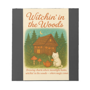 Witchin’ in the Woods – Cosy Cottagecore Halloween Notepad
