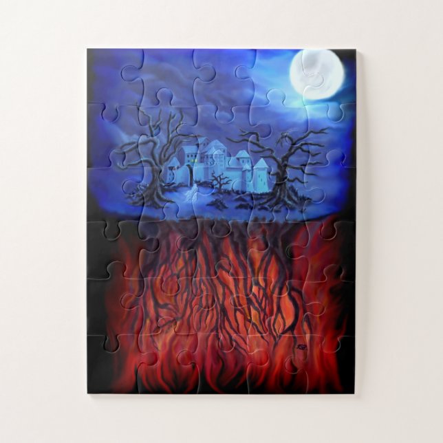 Witching hour, between Heaven and Hell Jigsaw Puzzle (Vertical)