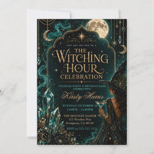 Witching Hour Cocktail Birthday Celebration Invitation