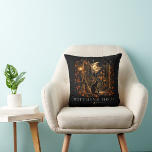 Witching Hour Gothic Halloween Witch Cushion