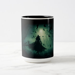 Witching Hour in the Haunted Glade Two-Tone Coffee Mug