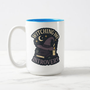 Witching Hour Introvert - Halloween Two-Tone Coffee Mug
