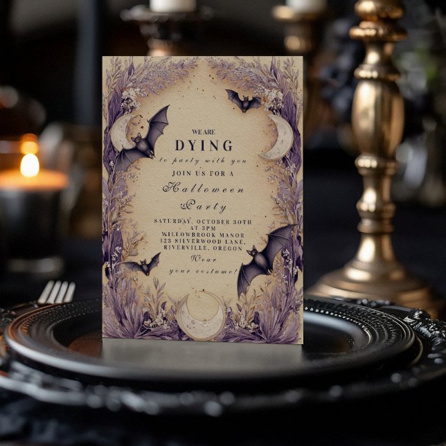 Witching Hour Moonlit Halloween Invitation (Creator Uploaded)