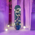 Witching Hour: Moonlit Magic Skateboard<br><div class="desc">Experience the enchantment of the 'Witching Hour: Moonlit Skateboard Magic' as you embark on a journey through the mystical night. This captivating skateboard deck features a bewitching witch silhouetted against a brilliant full moon,  casting her magical spells under the shimmering celestial canopy.</div>