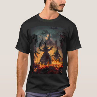 Witching Hour Ritual – Fire Dance of the Three Sis T-Shirt