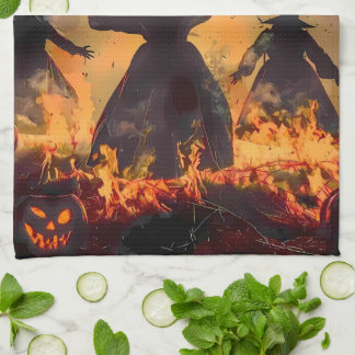 Witching Hour Ritual – Fire Dance of the Three Sis Tea Towel