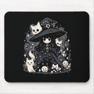 Witching Hour Trendy Halloween Graphic Design  Mouse Pad
