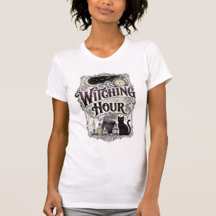 Witching Hour Vintage Engraving Witchy Design_1 T-Shirt