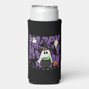 Witching Up Fun Happy Halloween Magic & Mischief Seltzer Can Cooler
