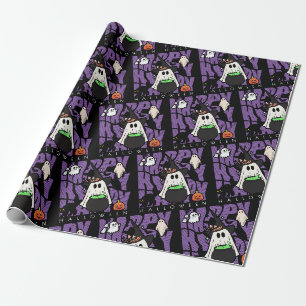 Witching Up Fun Happy Halloween Magic & Mischief Wrapping Paper