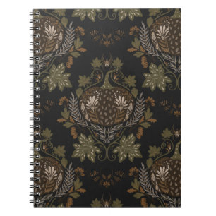 Witching Vine Folkloric Halloween Pumpkin Pattern Notebook