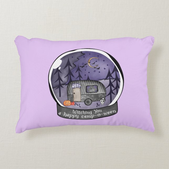 Witching You A Happy Camp-O-Ween Decorative Cushion (Front)