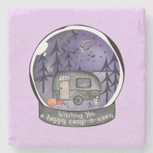 Witching You A Happy Camp-O-Ween Stone Coaster