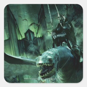 Witchking Riding Fellbeast Square Sticker