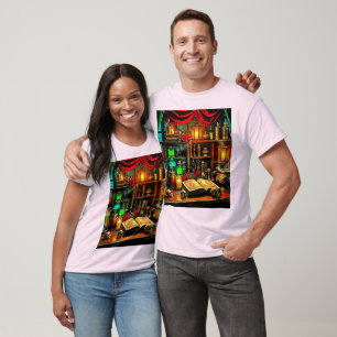 Witch's Altar Mystical Night Brew Design T-Shirt