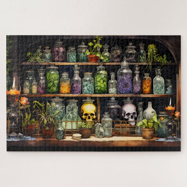 Witch's Apothecary Jigsaw Puzzle (Horizontal)