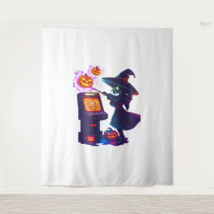 Witch's Arcade Night Tapestry