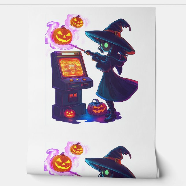 Witch's Arcade Night Wallpaper (Unrolling)