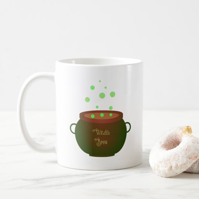 Witch's Brew Coffee Mug (With Donut)