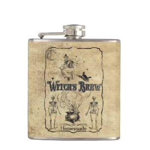 Witch's Brew - Dark Gothic Humour Hip Flask