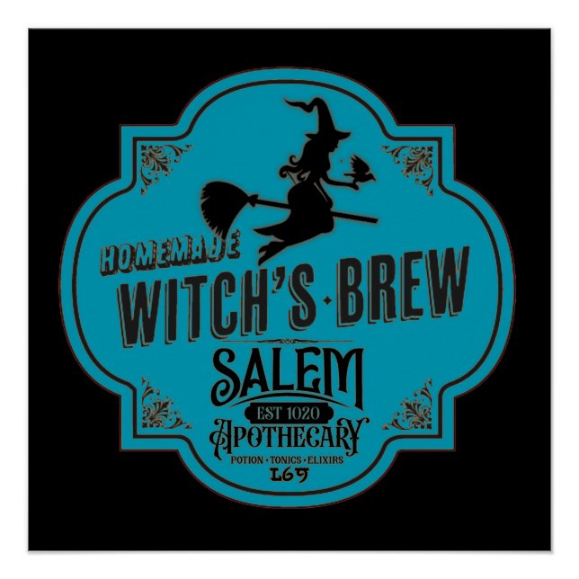 WITCH'S BREW   funny  halloween   Poster (Front)