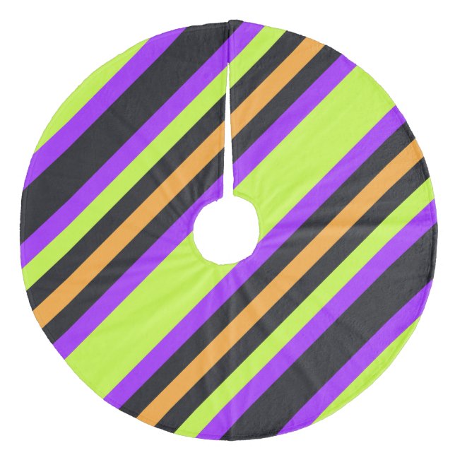 Witch's Brew Halloween  Fleece Tree Skirt (Front)