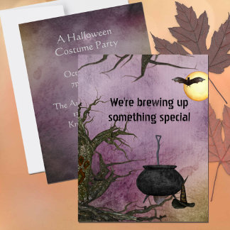 Witch's Brew Halloween Invitation