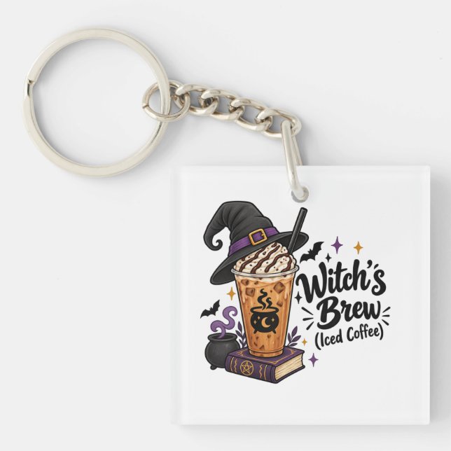 Witch's Brew (Iced Coffee) Key Ring (Front)