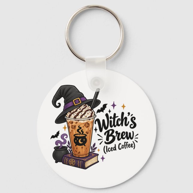 Witch's Brew (Iced Coffee) Key Ring (Front)
