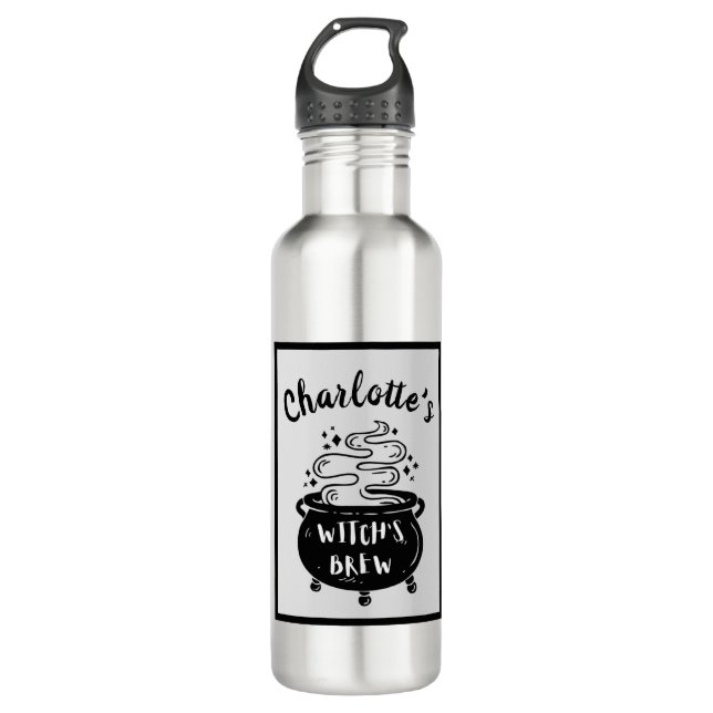 Witch's Brew Personalised Halloween 710 Ml Water Bottle (Front)