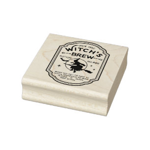 Witch's Brew Rubber Stamp