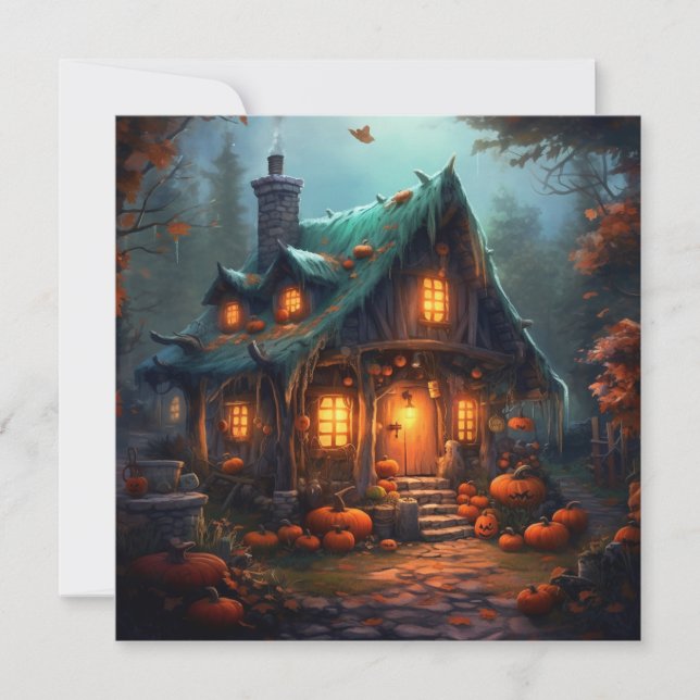 Witch's Cottage: Broomstick Haven Invitation (Front)