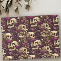 Witch's Garden Skull Purple Pumpkin