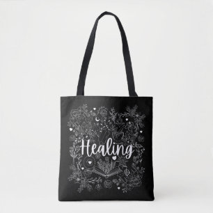 Witch's Healing Touch: Enchanting Design Tote Bag