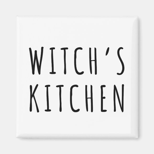 Witch's Kitchen White Magic Fridge Magnet (Front)