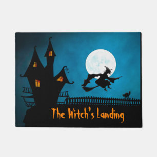 Witch's Landing Halloween Doormat