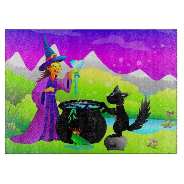 Witch's Magic Potion Cutting Board (Front)