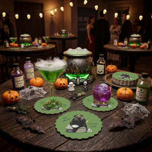 Witch's Rainee Brew Paper Coaster
