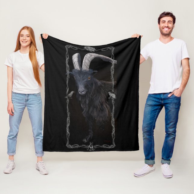 Witch's Sabbath Fleece Blanket (In Situ)
