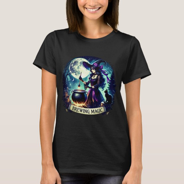 "Witch's Spellcraft" Halloween Shirt (Front)