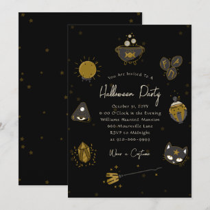 Witchy Adult Halloween Party Invitation