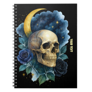 Witchy Aesthetic Gothic Floral Halloween Creepy Notebook