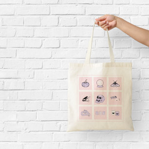 Witchy Aesthetic Pink and Purple Tote Bag