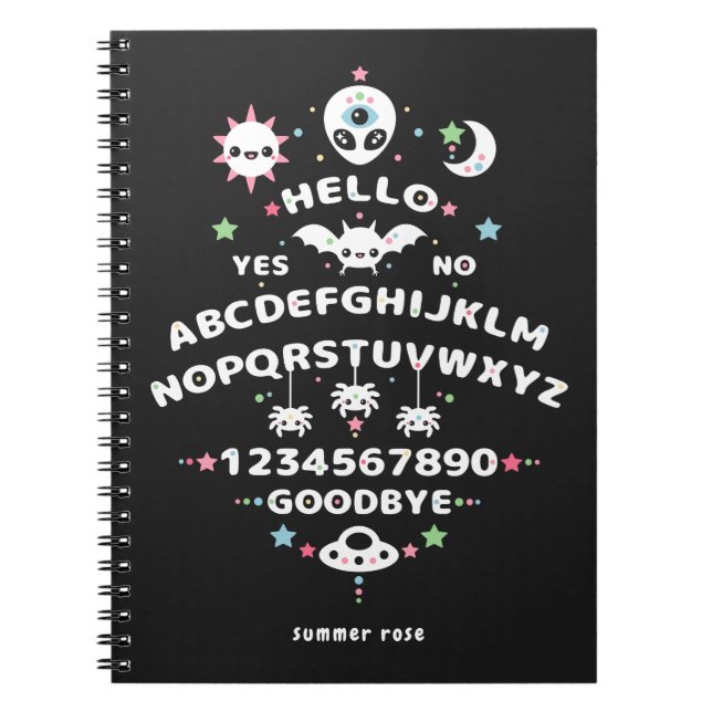 Witchy Aesthetic Talking Oracle Notebook (Front)