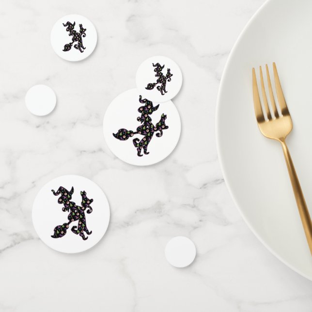 Witchy And Cat, Halloween Mood Confetti (Group)