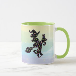 Witchy And Cat, Halloween Mood Mug